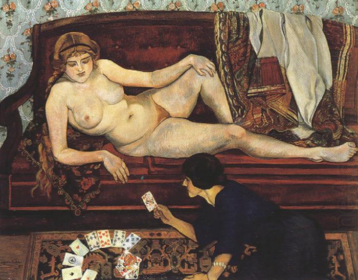 Suzanne Valadon Future Unveiled or The Fortune Teller (mk39) china oil painting image